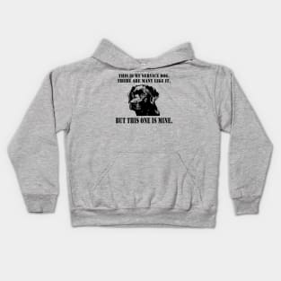 Military Veteran Labrador Service Dog Kids Hoodie